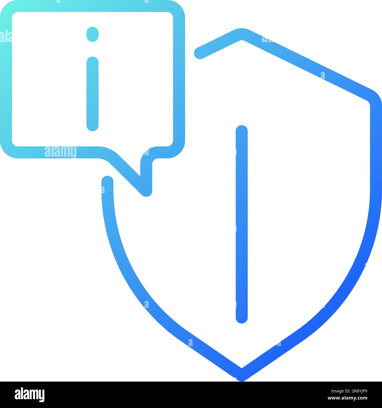Reliable information pixel perfect gradient linear vector icon Stock Vector
