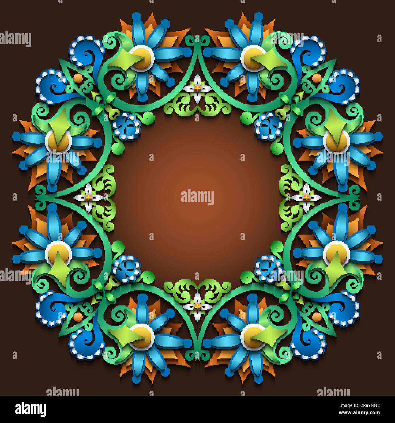 Vector abstract decorative ethnic ornamental illustration Stock Vector ...