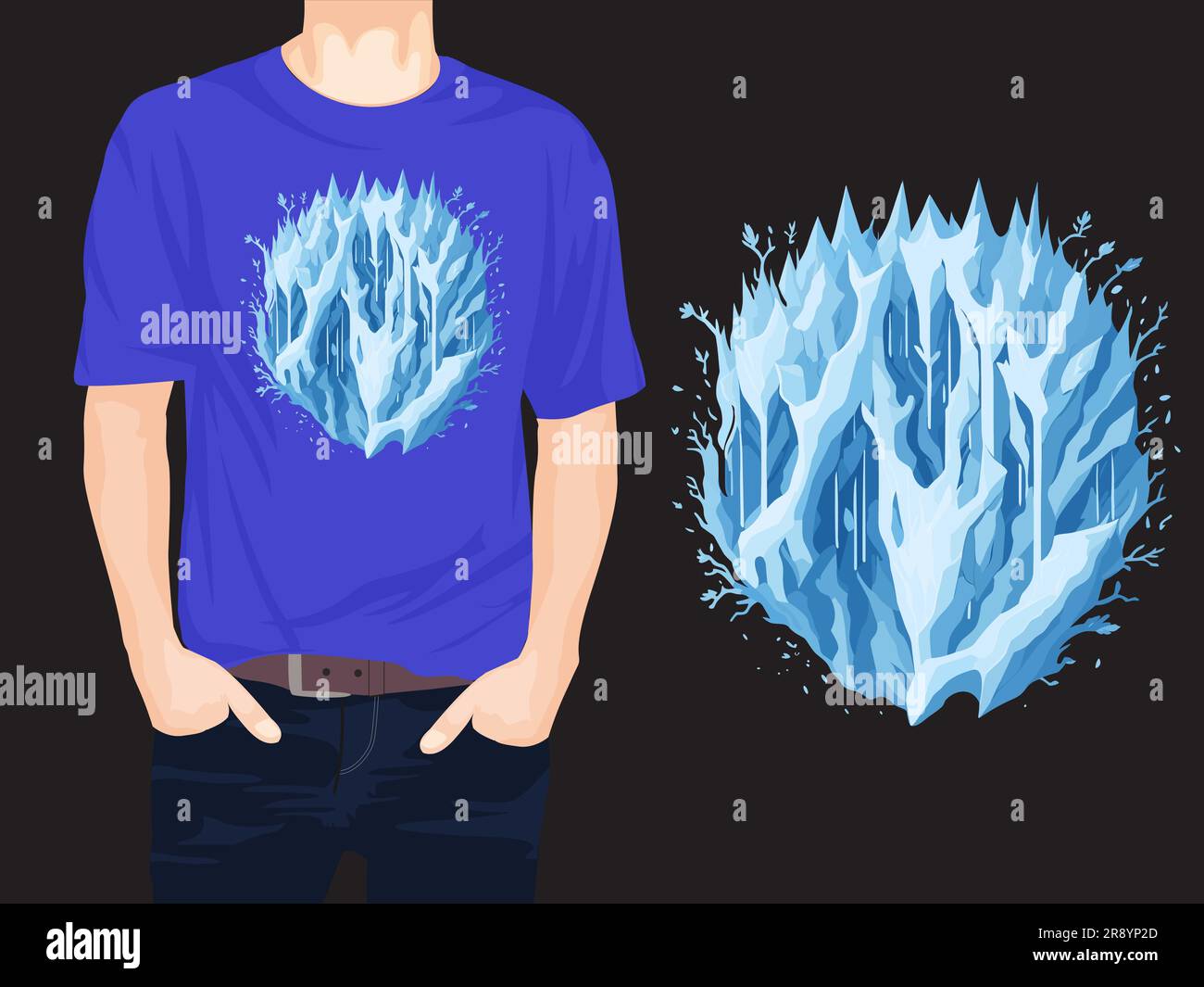 Iceland winter Stock Vector Images - Alamy