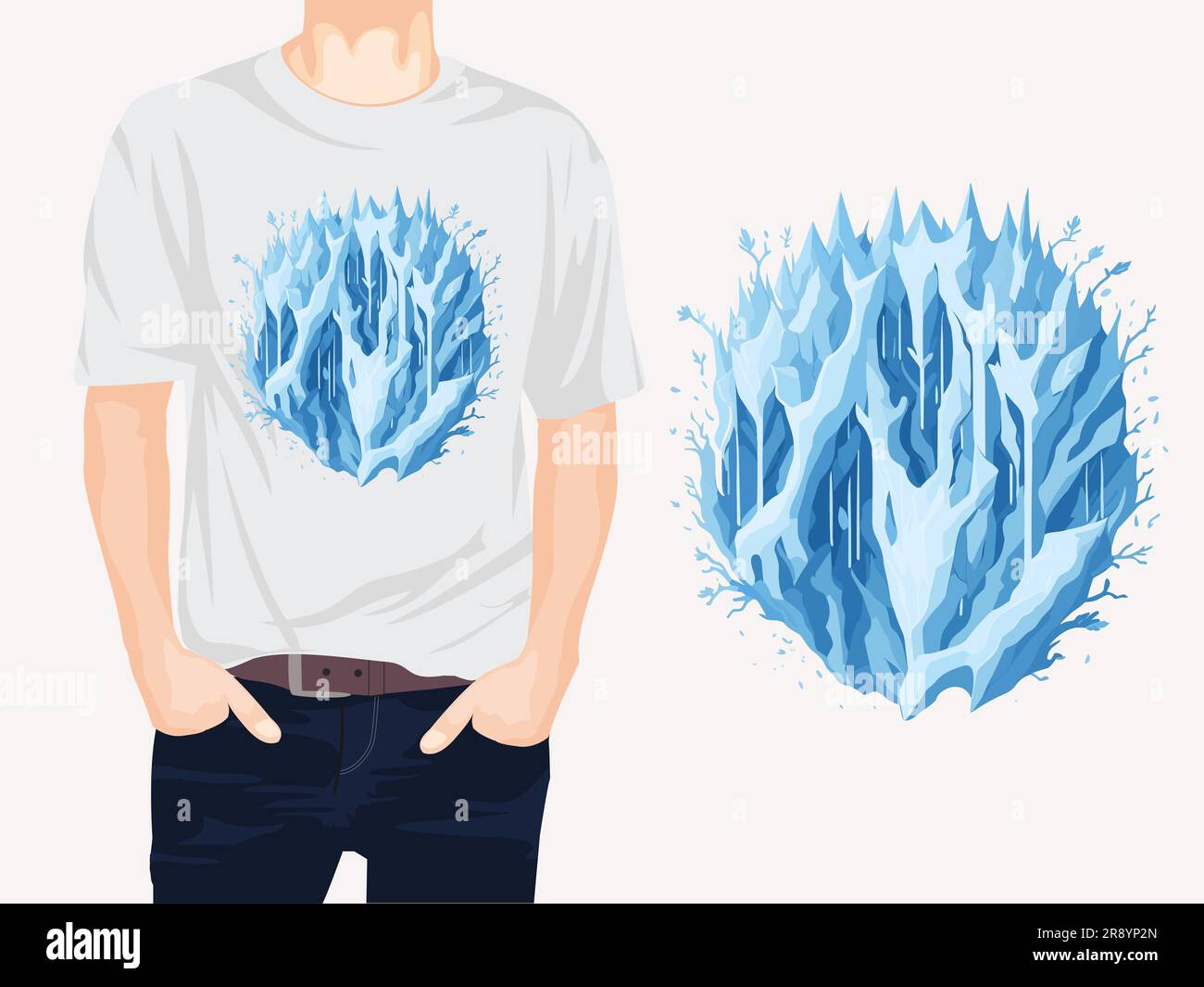 Iceland frozen Stock Vector Images - Alamy