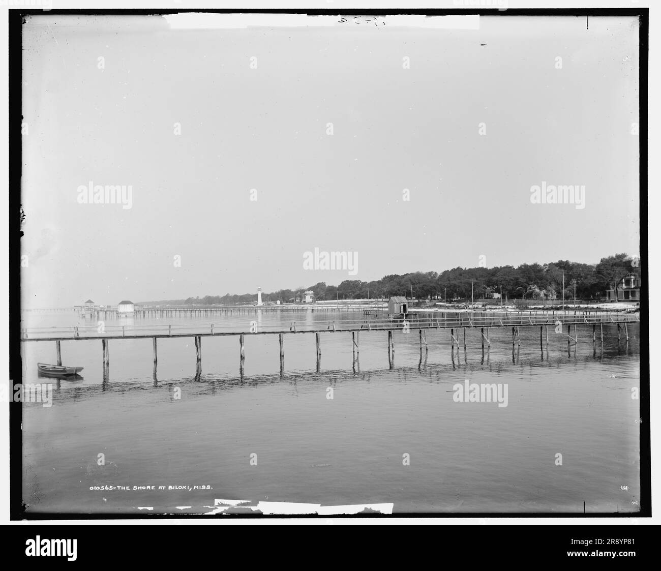 The Shore at Biloxi, Miss., c1901 Stock Photo Alamy