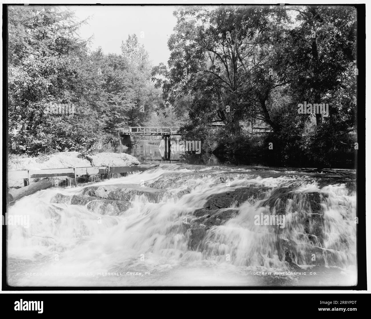Buttermilk Falls, Marshall Creek, Pa., between 1890 and 1901. Stock Photo