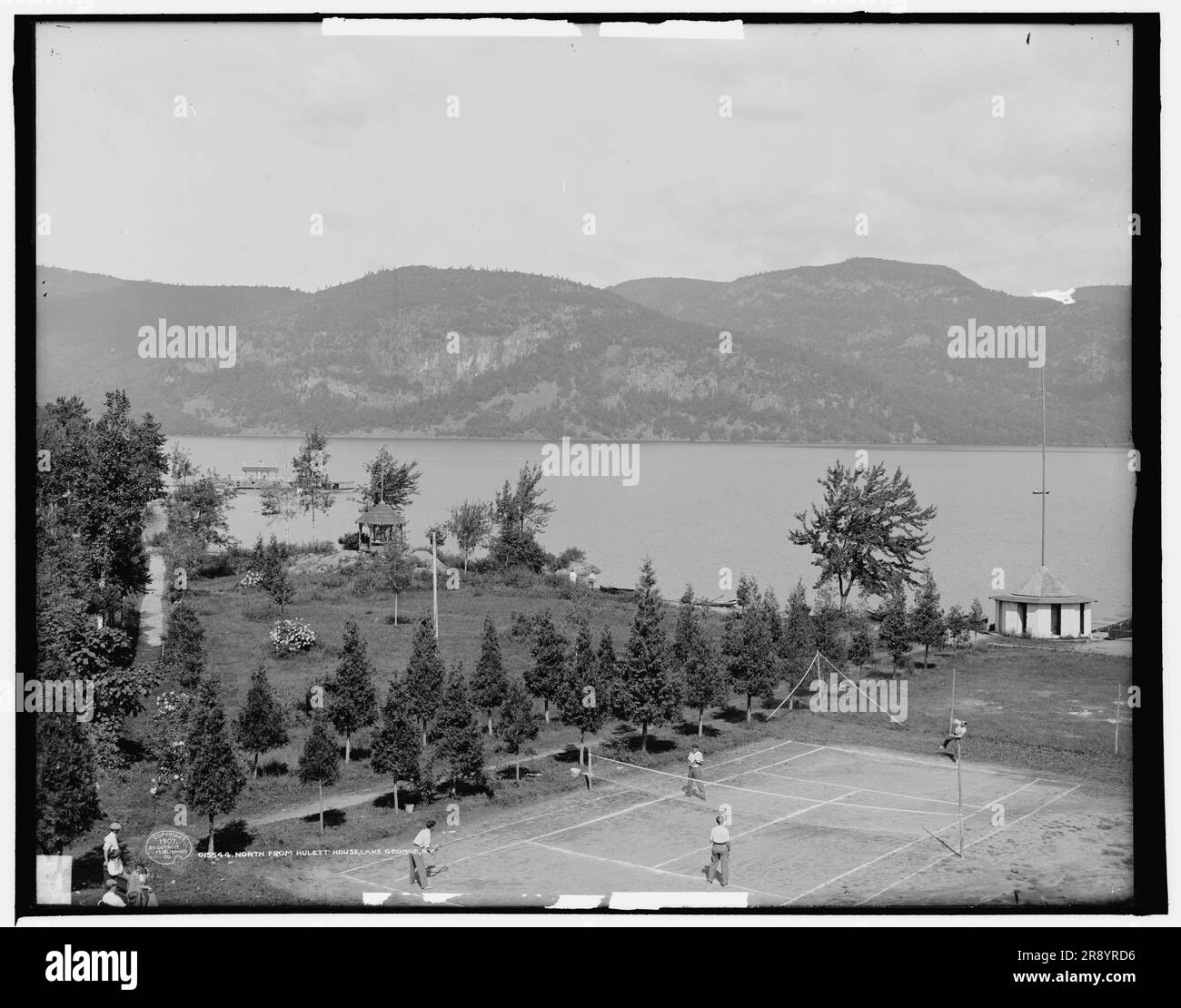 North from Hulett House, Lake George, N.Y., c1907 Stock Photo - Alamy