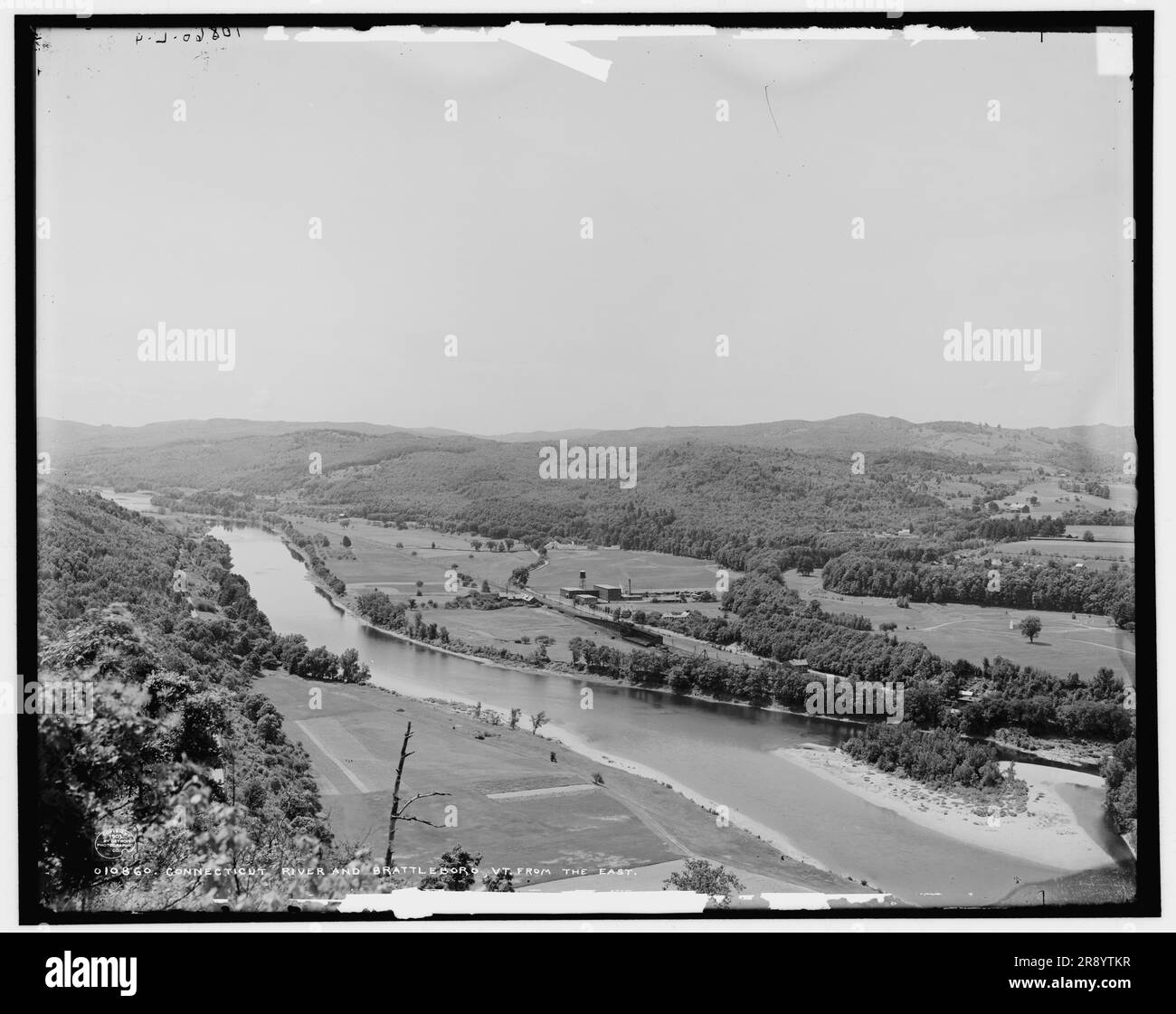 Connecticut River and Brattleboro, Vt. from the east, c1905. Stock Photo