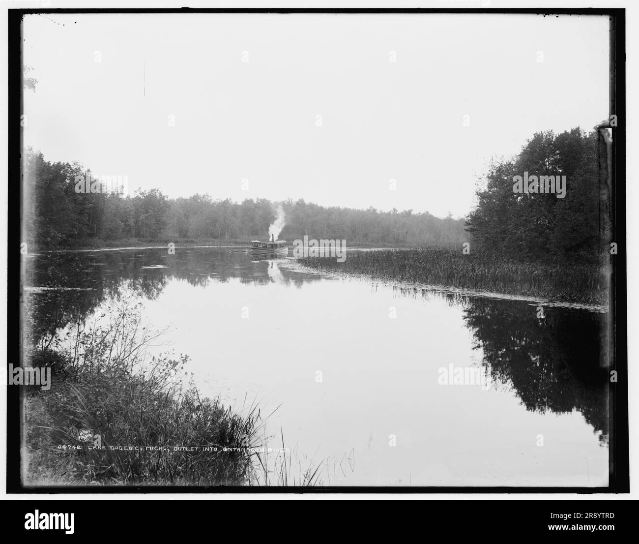 Lake Gogebic, Mich., outlet into Ontanagon River, between 1880 and 1899