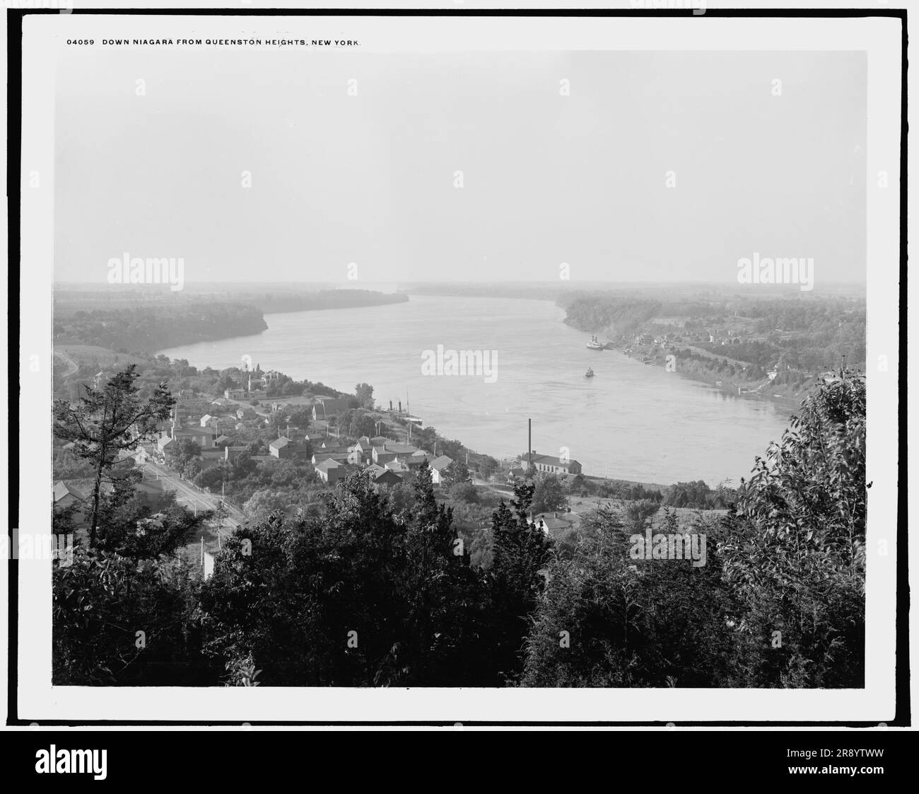 Down Niagara from Queenston Heights, New York i.e., Canada, between 1890 and 1905. Stock Photo