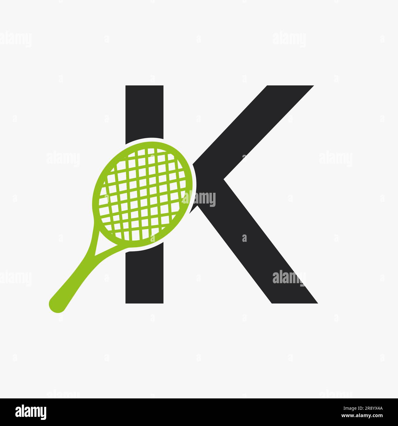 Letter K Padel Tennis Logo. Padel Racket Logo Design. Beach Table ...