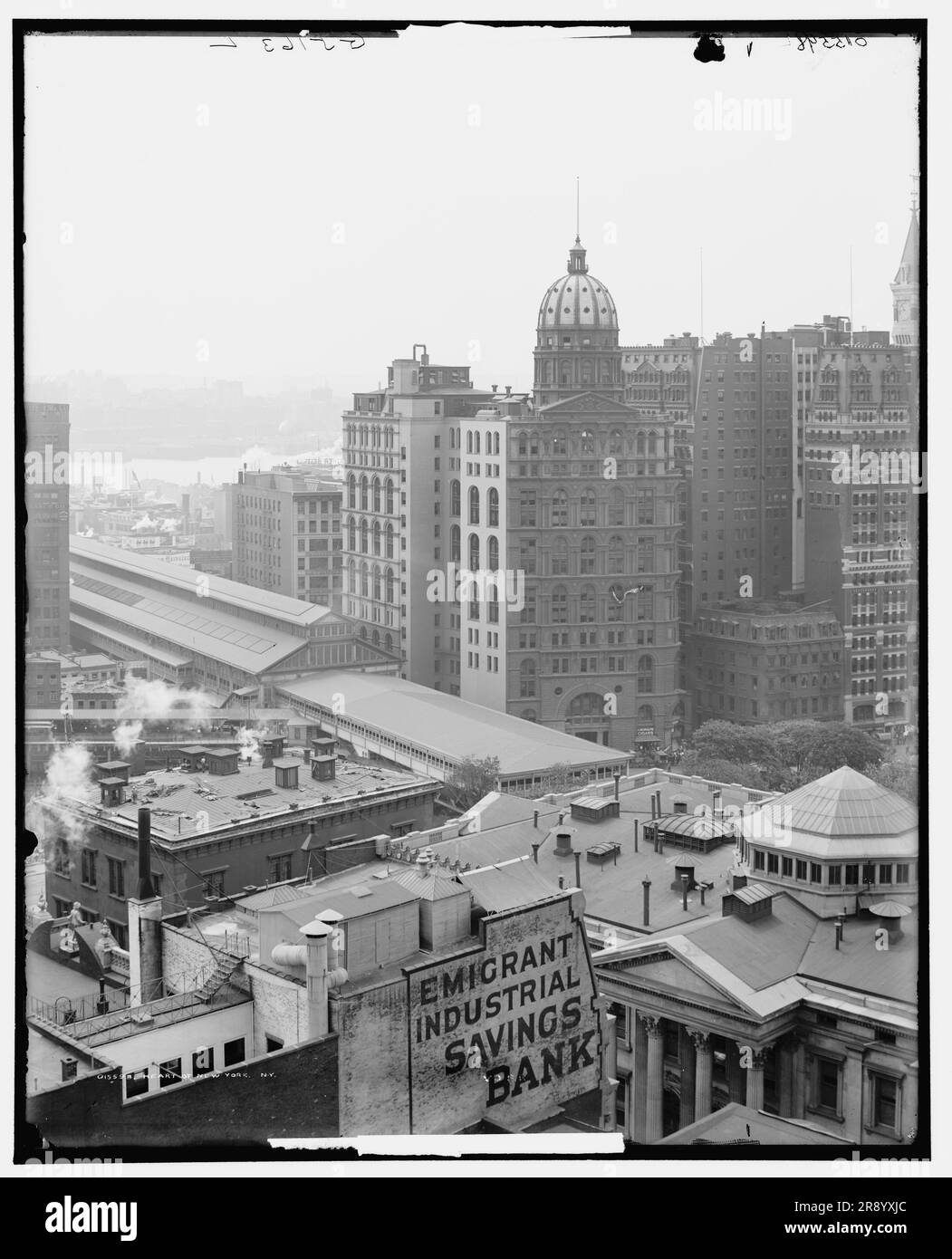 Heart of New York, N.Y., c1908. Stock Photo