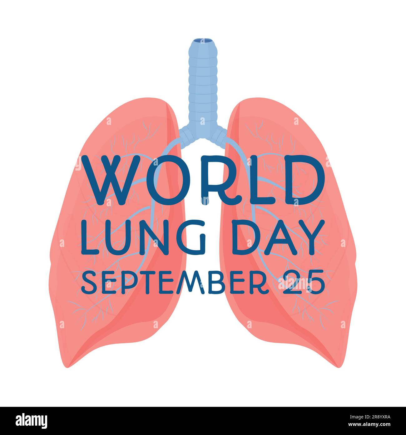 World lung day, international support, awareness. Card, greeting cards