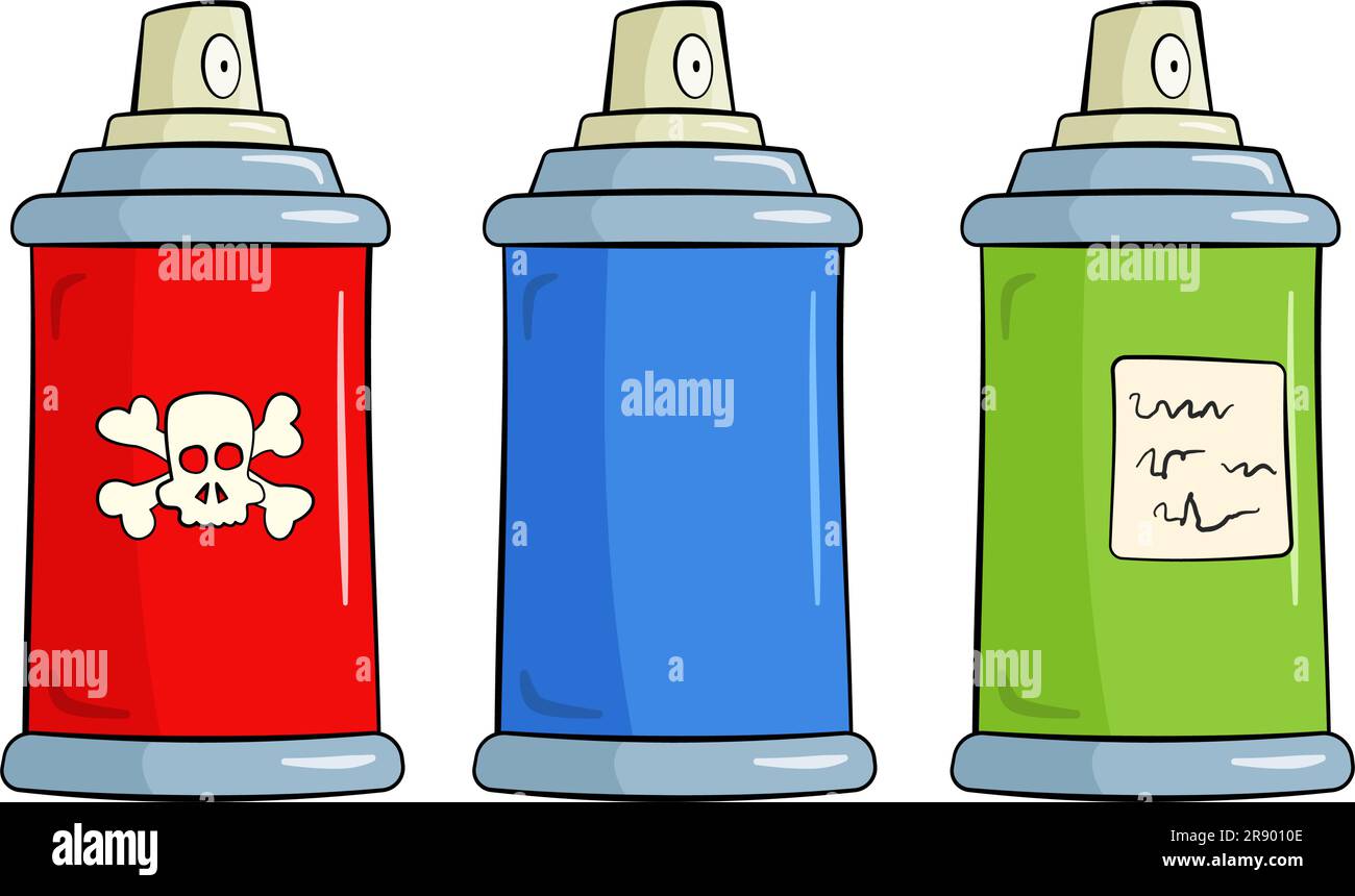 Aerosol cans Stock Vector Images - Alamy