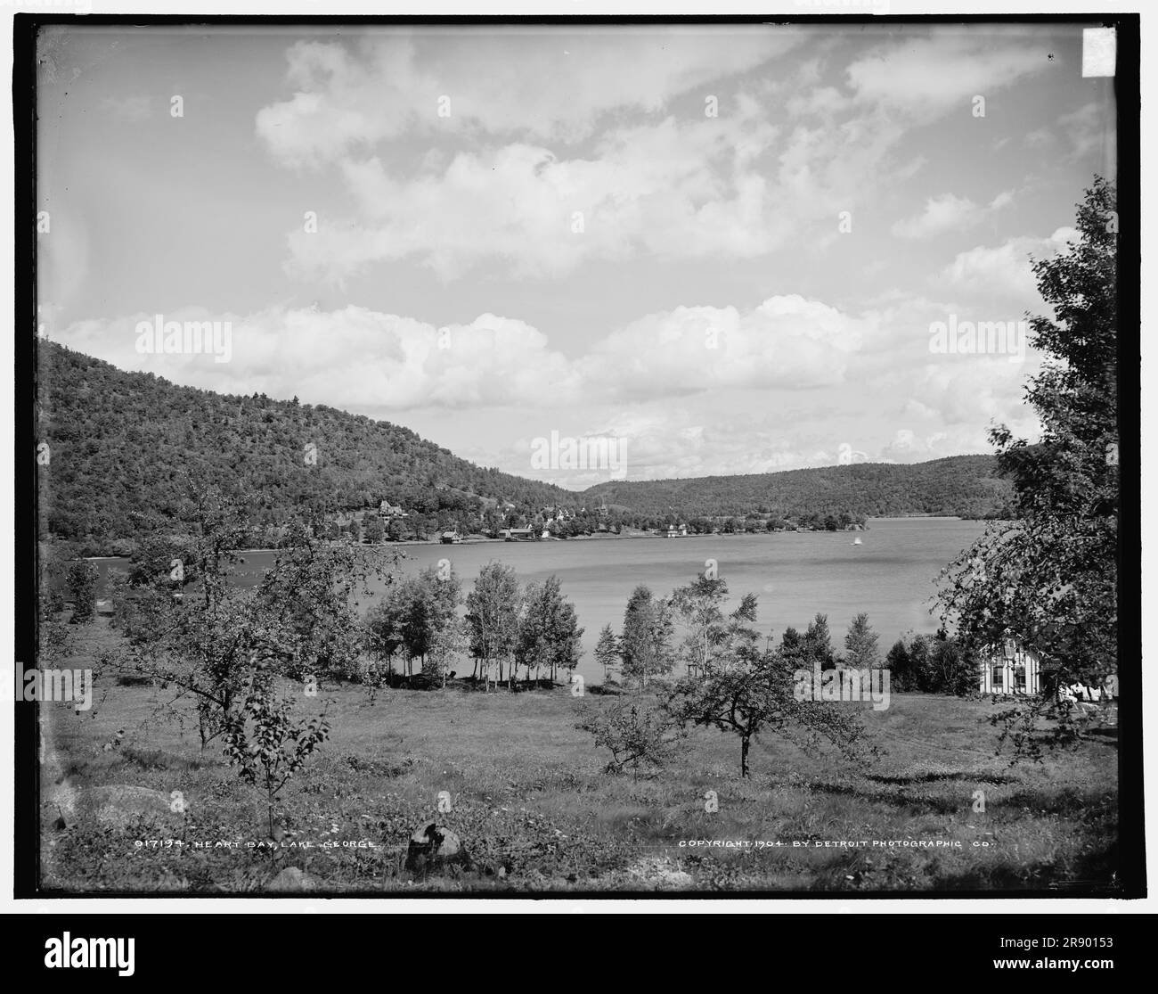 Heart bay, Lake c1904 Stock Photo Alamy