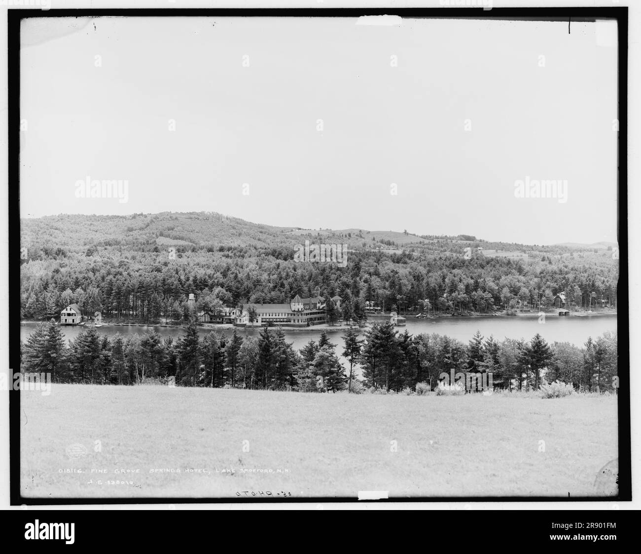Pine Grove Springs Hotel, Lake Spofford, N.H., c1905. Stock Photo