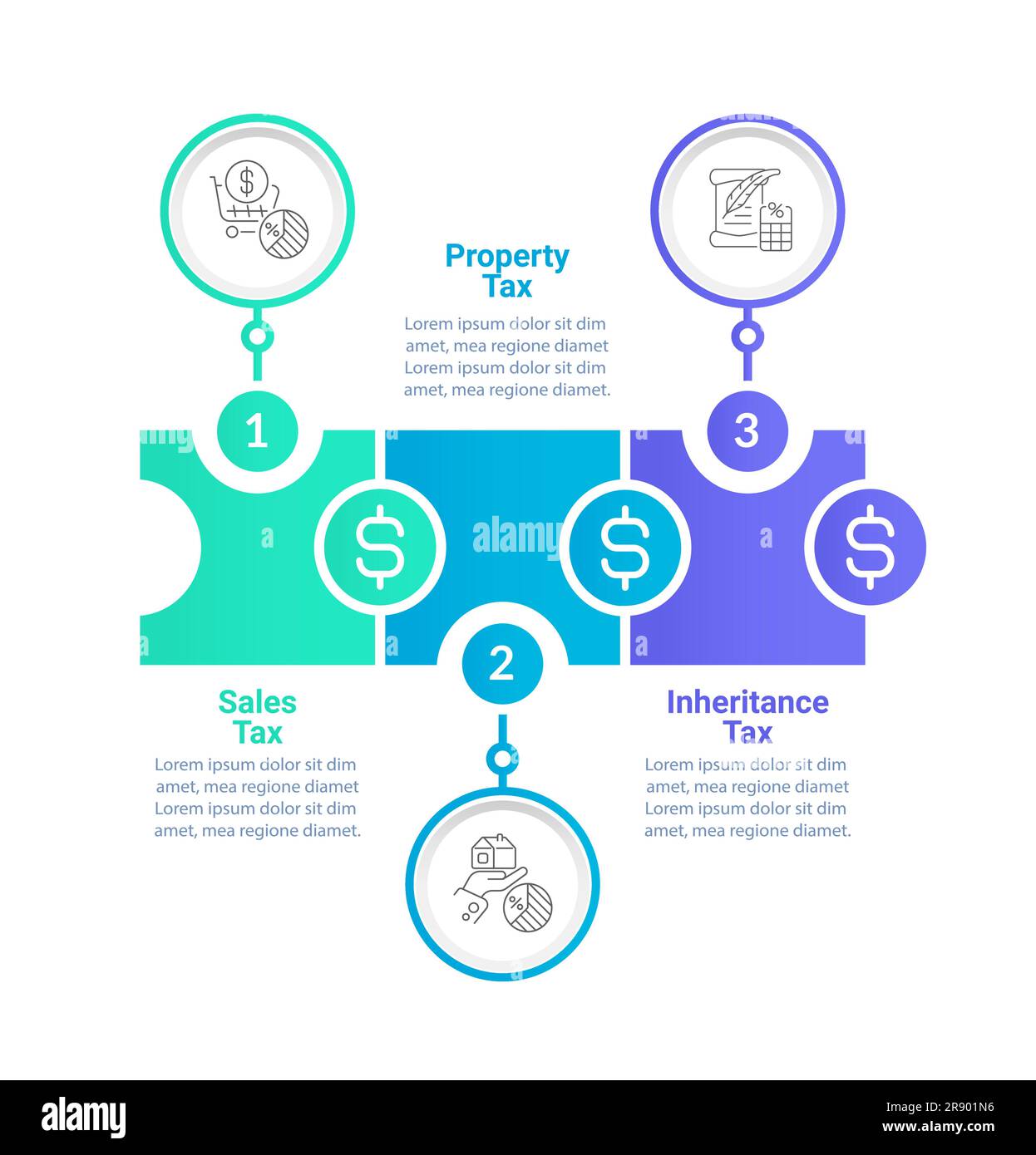 Personal tax types infographic chart design template Stock Vector Image ...