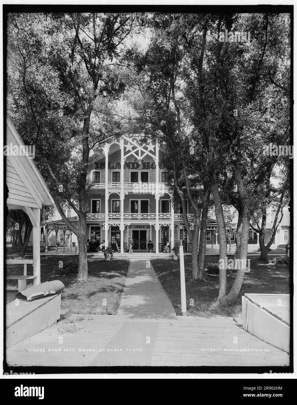 Star Island House, St. Clair Flats, between 1890 and 1901. Timber