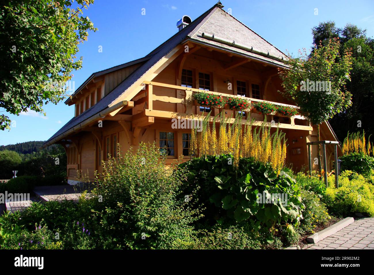 Farmhouse reconstruction, as a residential house in Hinterzarten, Black Forest, Bad. -Wuertt Stock Photo
