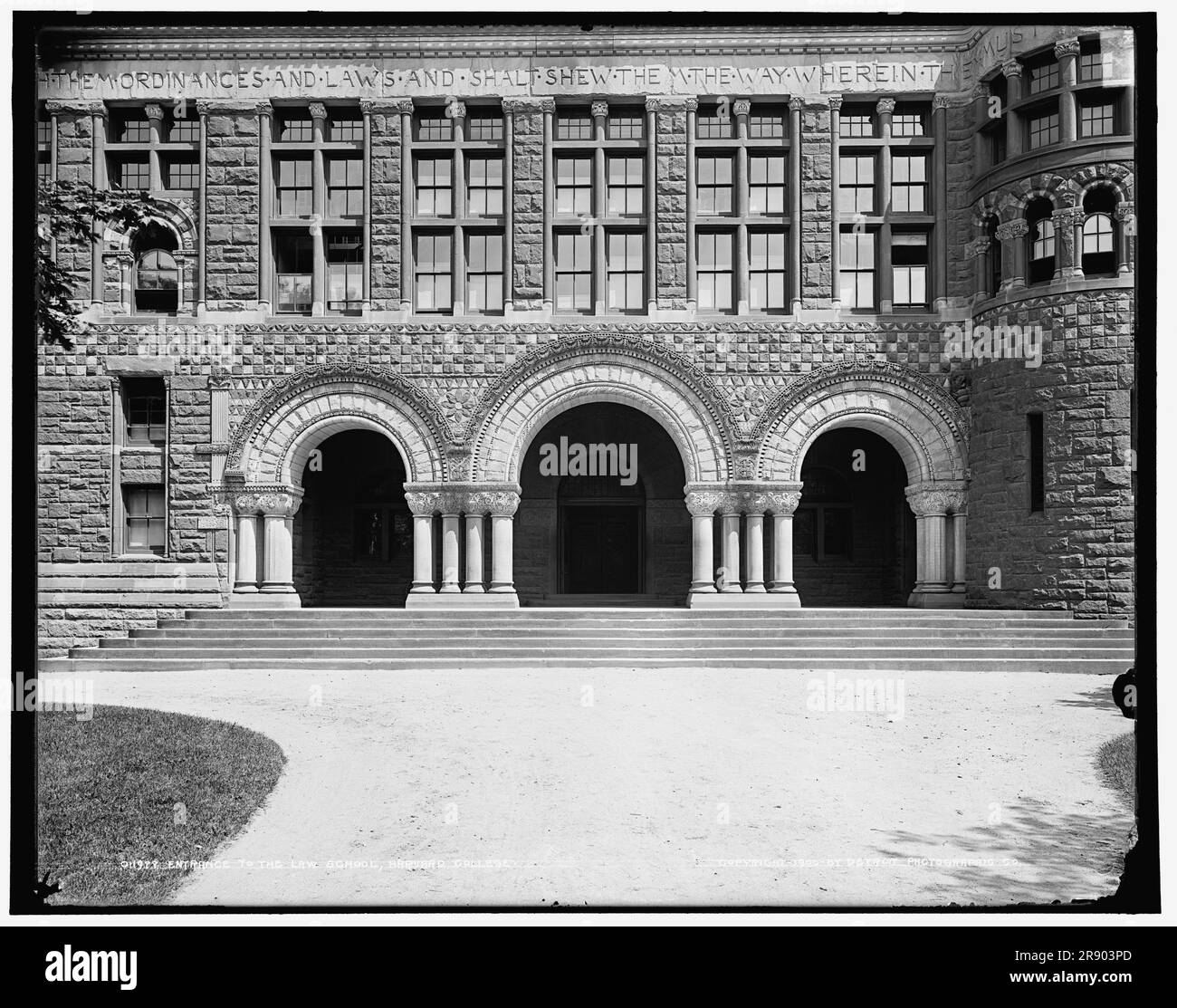 Entrances to the law school, Harvard College, c1900. Stock Photo