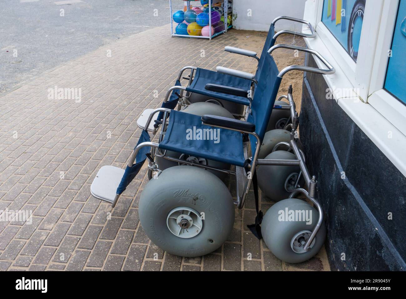 WheelEEZ All terrain beach wheelchairs available for hire at Mawgan