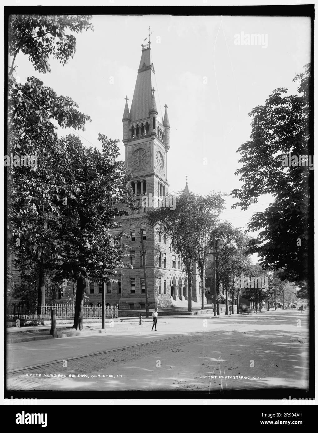 Municipal building, Scranton, Pa., between 1890 and 1901 Stock Photo