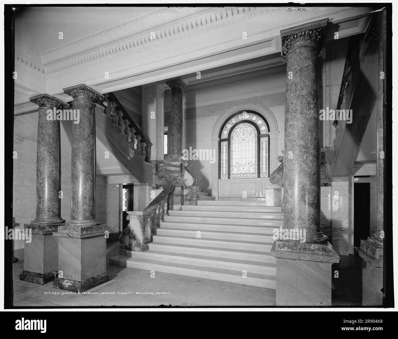 South stairway, Wayne County Building, Detroit, (1902 Stock Photo Alamy