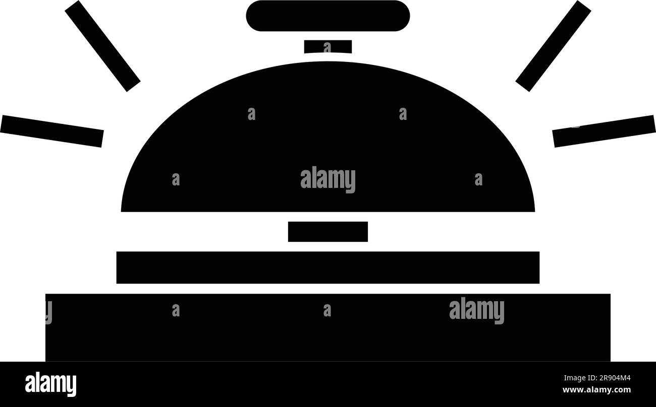 Handbell black silhouette Stock Vector Images - Alamy