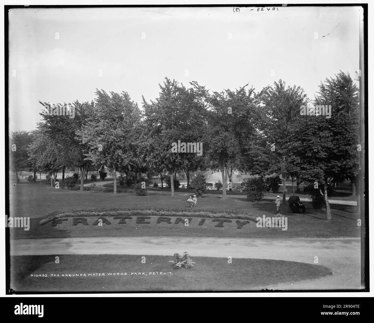 The Grounds, Water Works Park, Detroit, between 1890 and 1901 Stock
