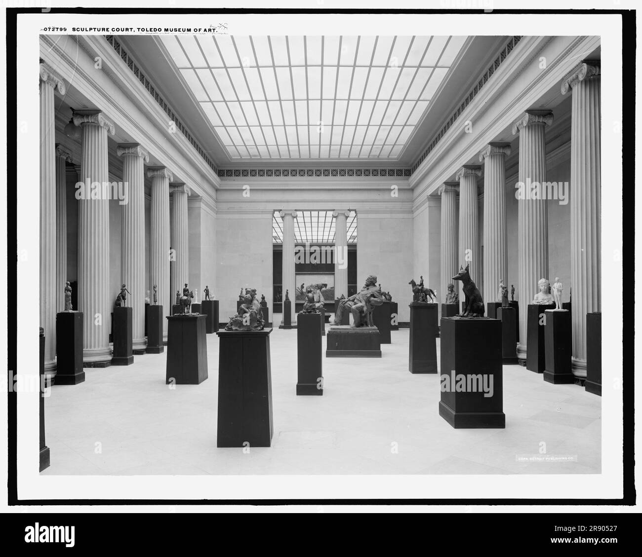 Sculpture court, Toledo Museum of Art, c.between 1910 and 1920. Museum