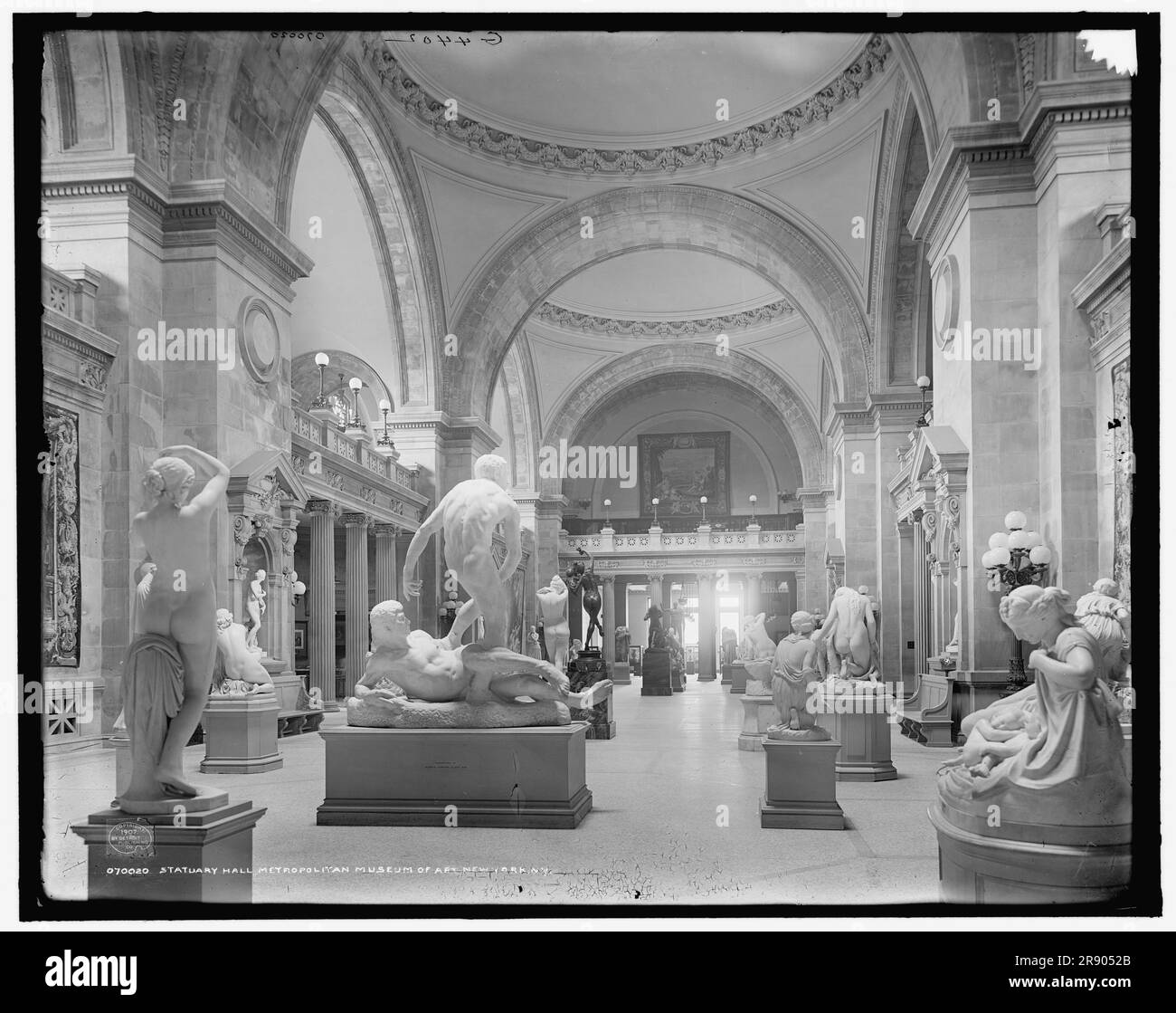 Statuary Hall, Metropolitan Museum of Art, New York, N.Y., c1907. Stock Photo