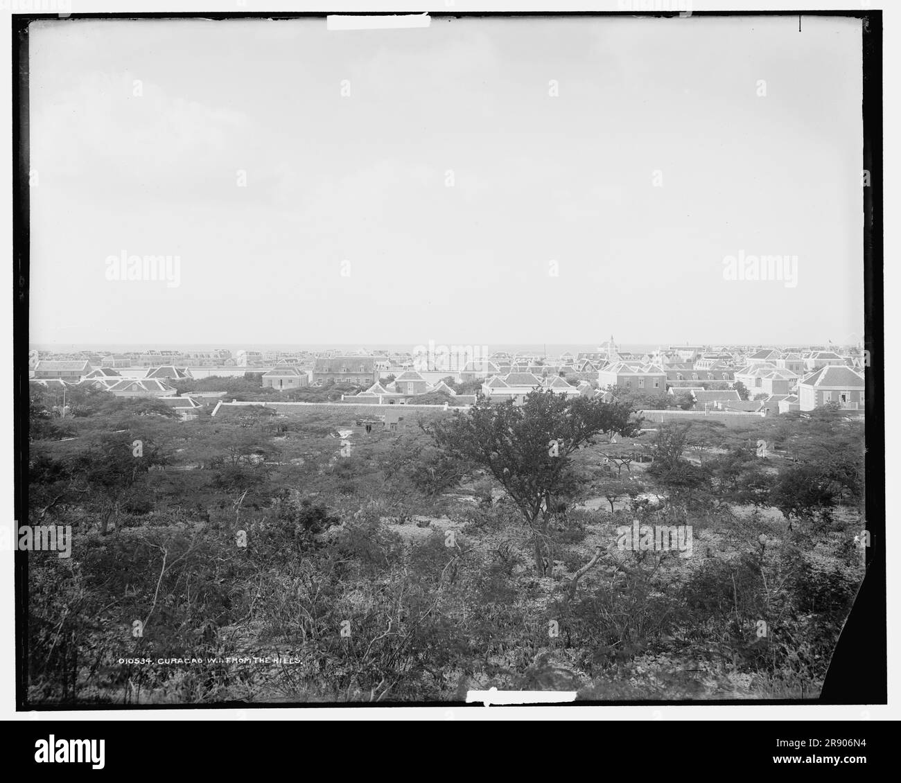 Curacao, W.I., from the hills, between 1890 and 1901. Stock Photo