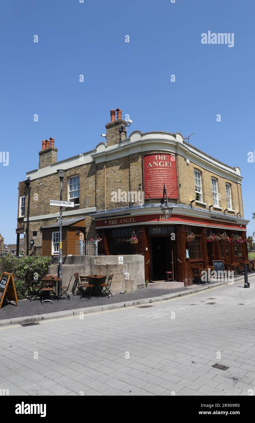 The Angel Pub Rotherhithe London UK June 2023 Stock Photo