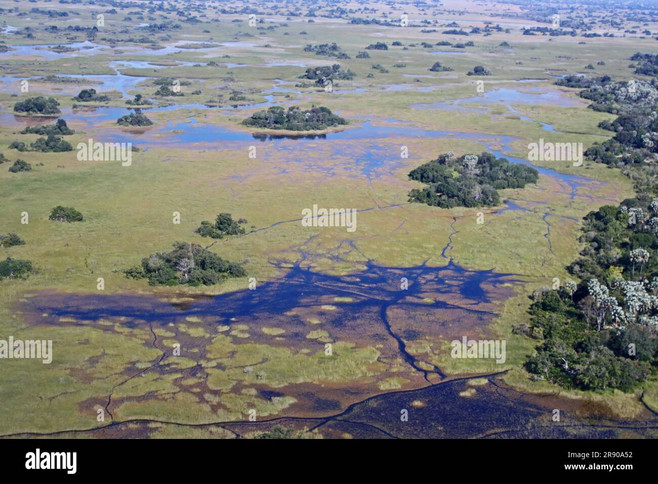 Okavango delta flight aerial hi-res stock photography and images - Alamy