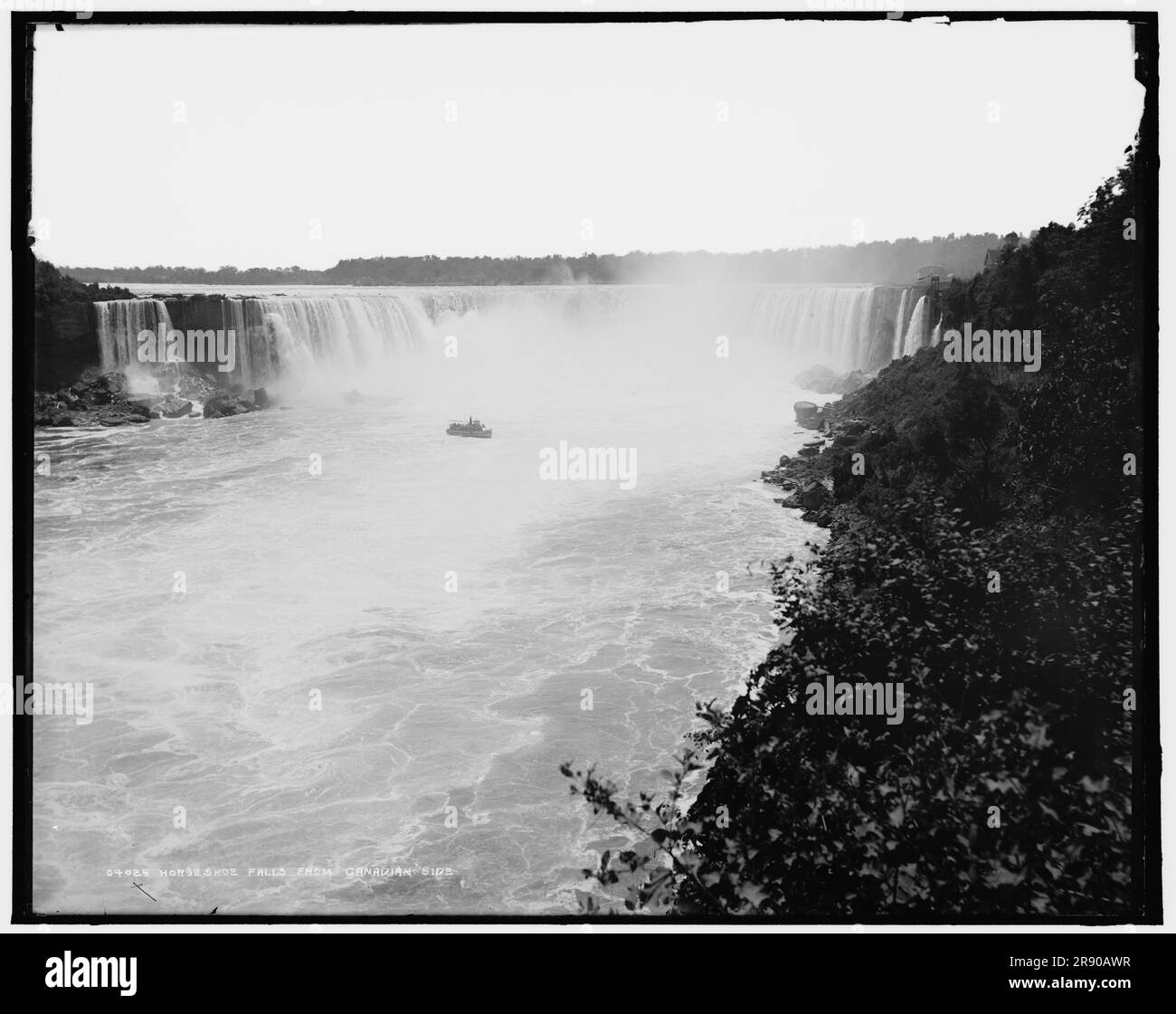 Horseshoe Falls from Canadian side, between 1880 and 1897. Stock Photo