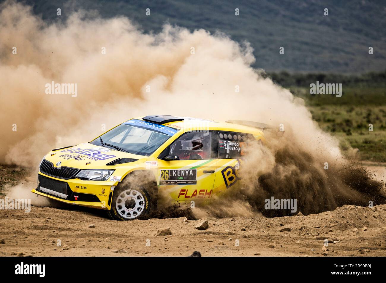26 Carl TUNDO (KEN), Tim JESSOP (KEN), SKODA Fabia, RC2, Rally2, action ...
