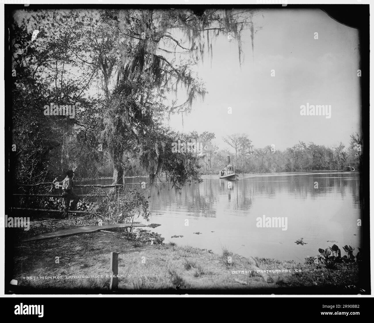 Monroe landing, Rice Creek, between 1880 and 1897 Stock Photo Alamy