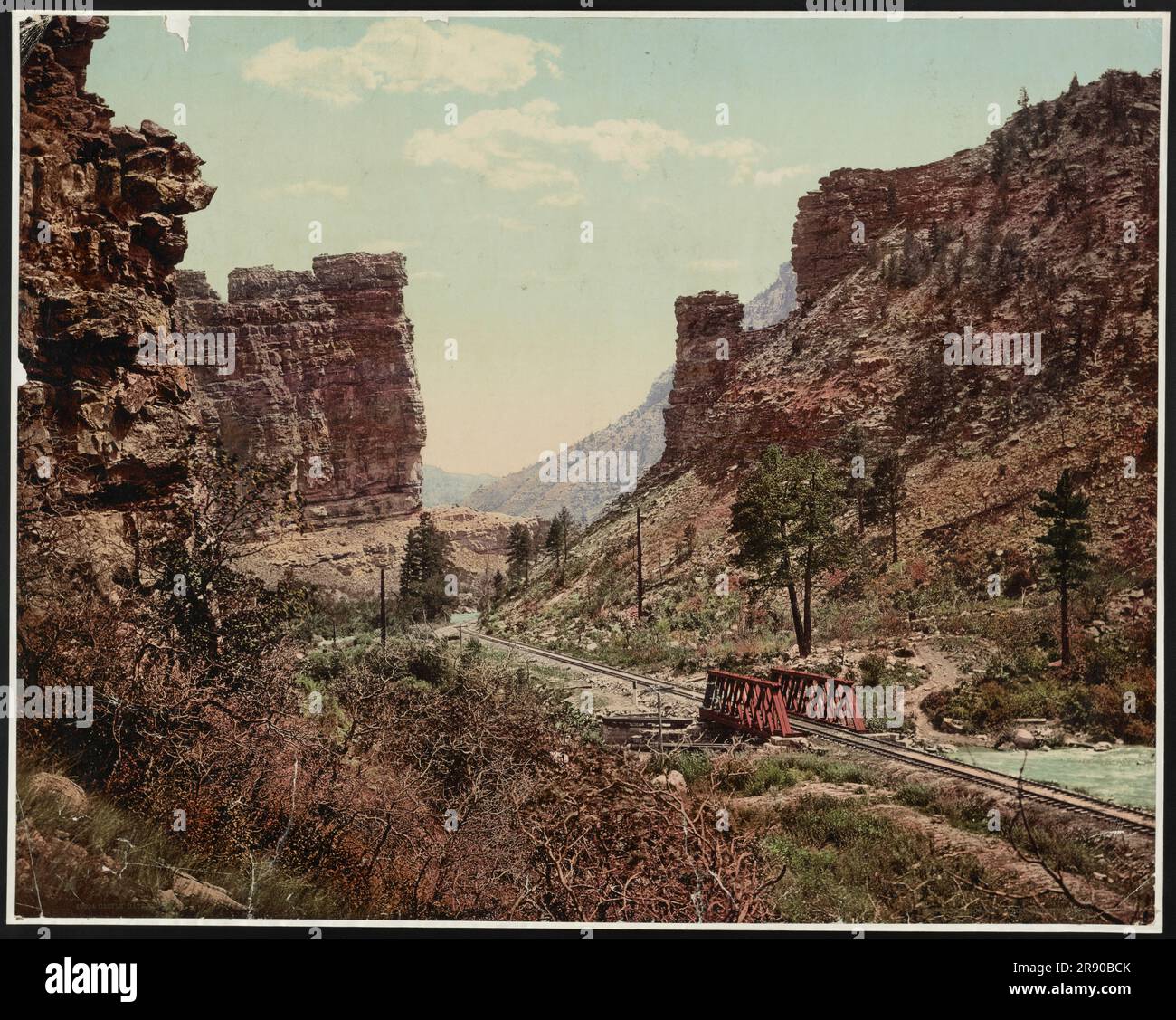 Castle Gate, Utah, c1900. Stock Photo
