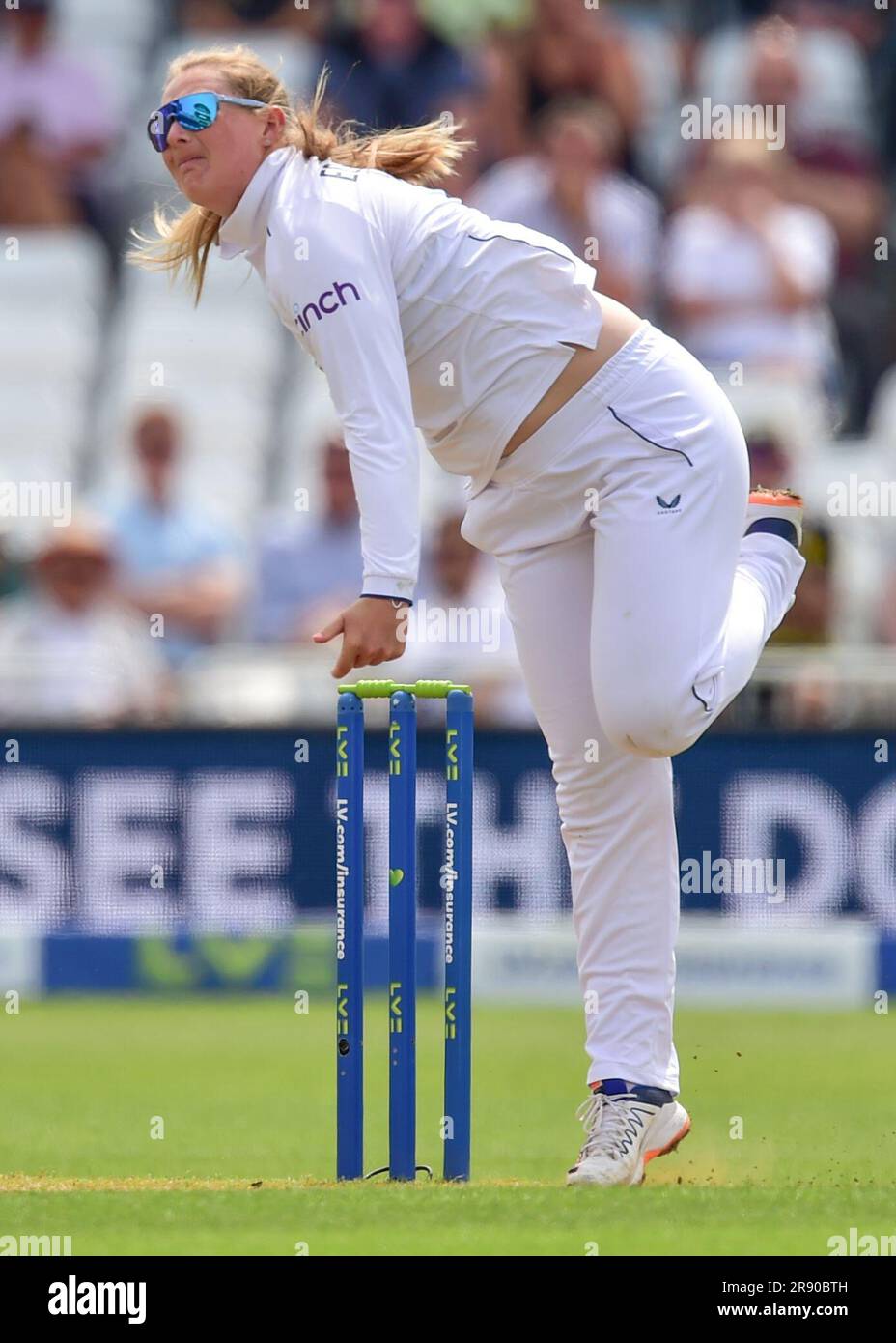 Trent Bridge Cricket Stadium, Nottingham UK. 23 June 2023. England Ladies v Australia Ladies in