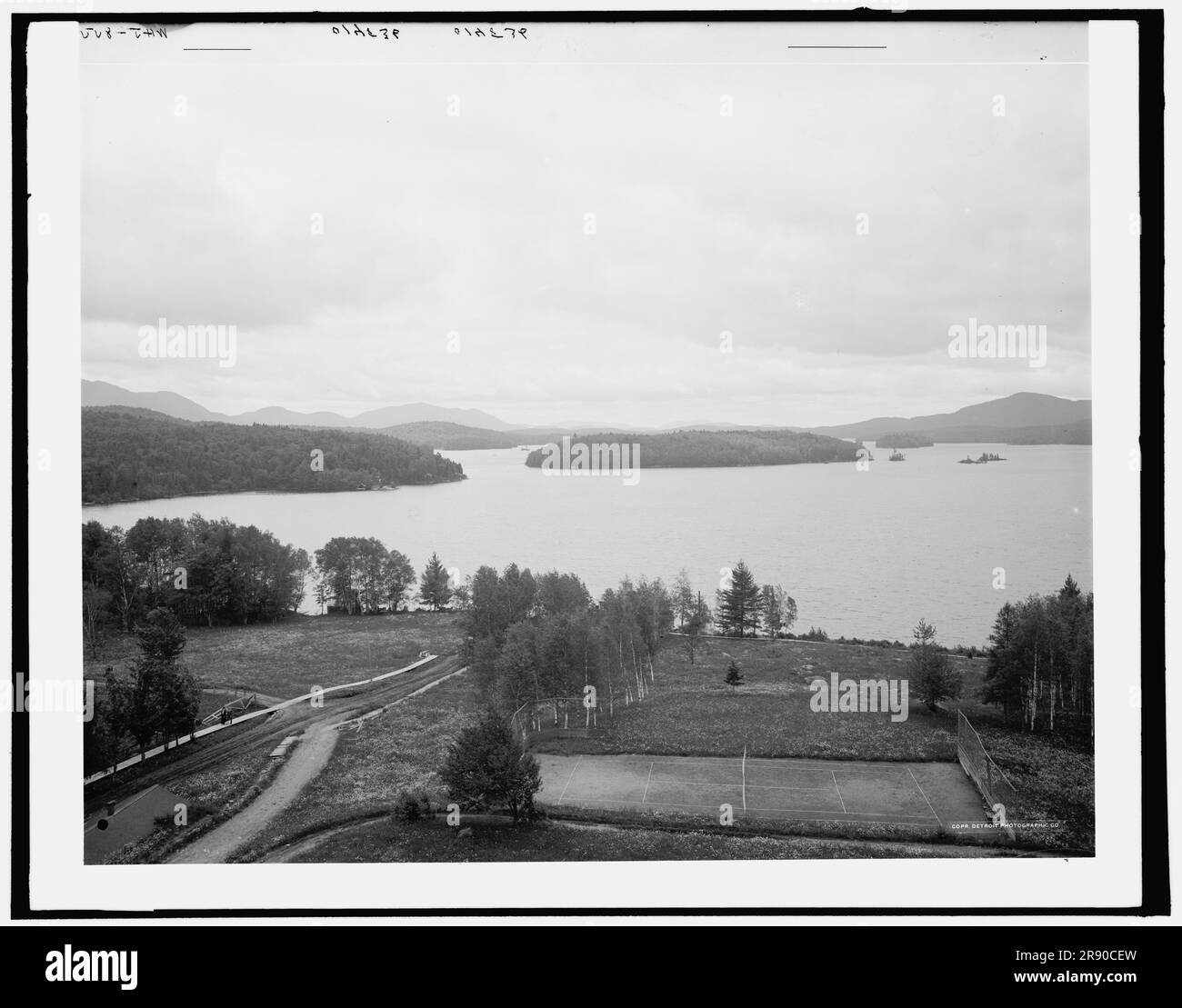 Lower Saranac Lake from the Algonquin, Adirondack Mountains, c1902