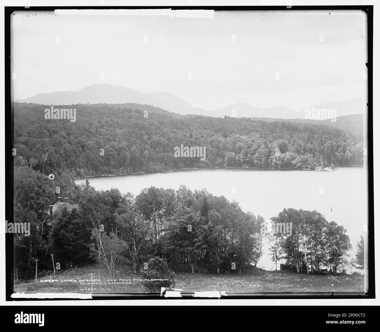 Lower Saranac Lake from the Algonquin, Adirondack Mountains, c1902