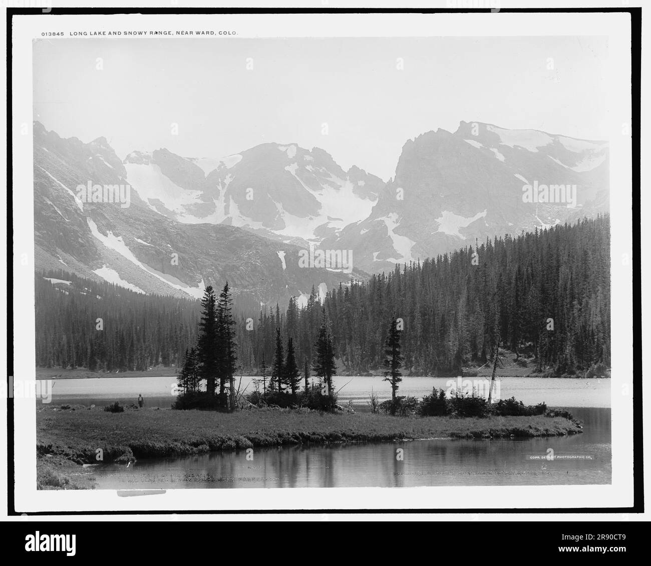 The heart of the Rockies, Long Lake & snowy range near Ward, Colo