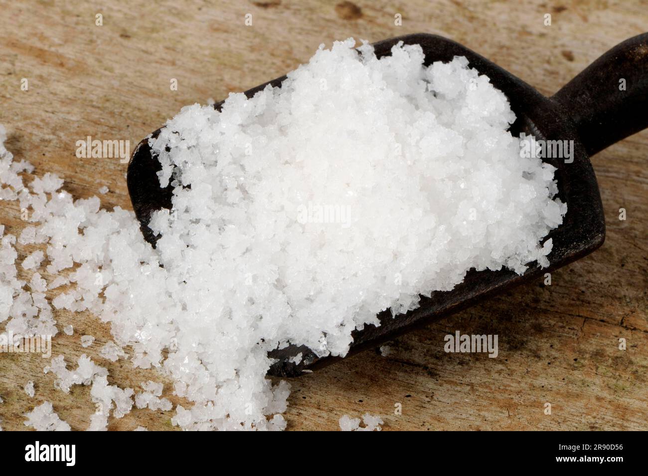 Salt Fleur de Sel, salt flower, white sea salt from the Atlantic Ocean Stock Photo Alamy