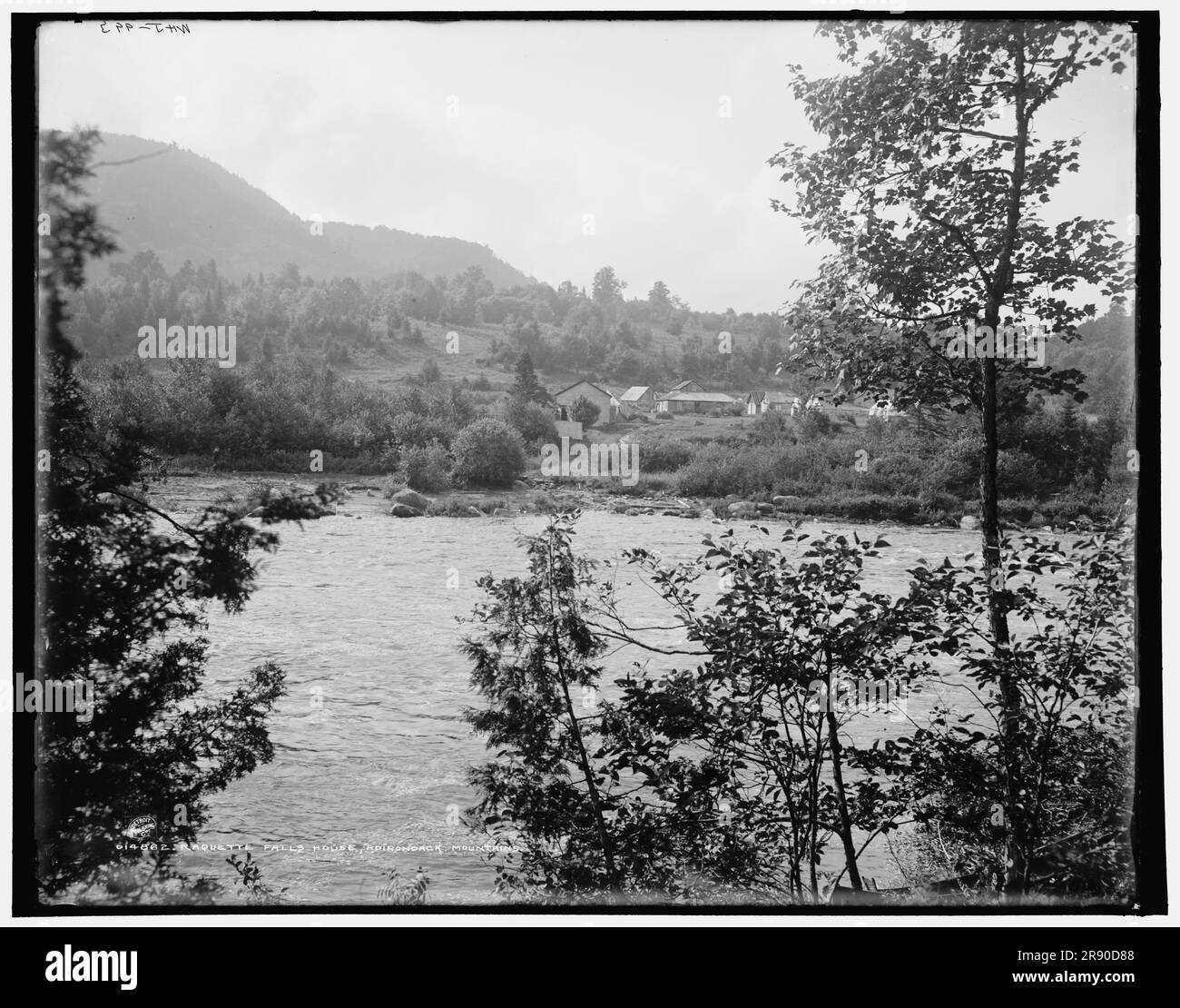 Raquette Falls House, Adirondack Mountains, (1902 Stock Photo Alamy