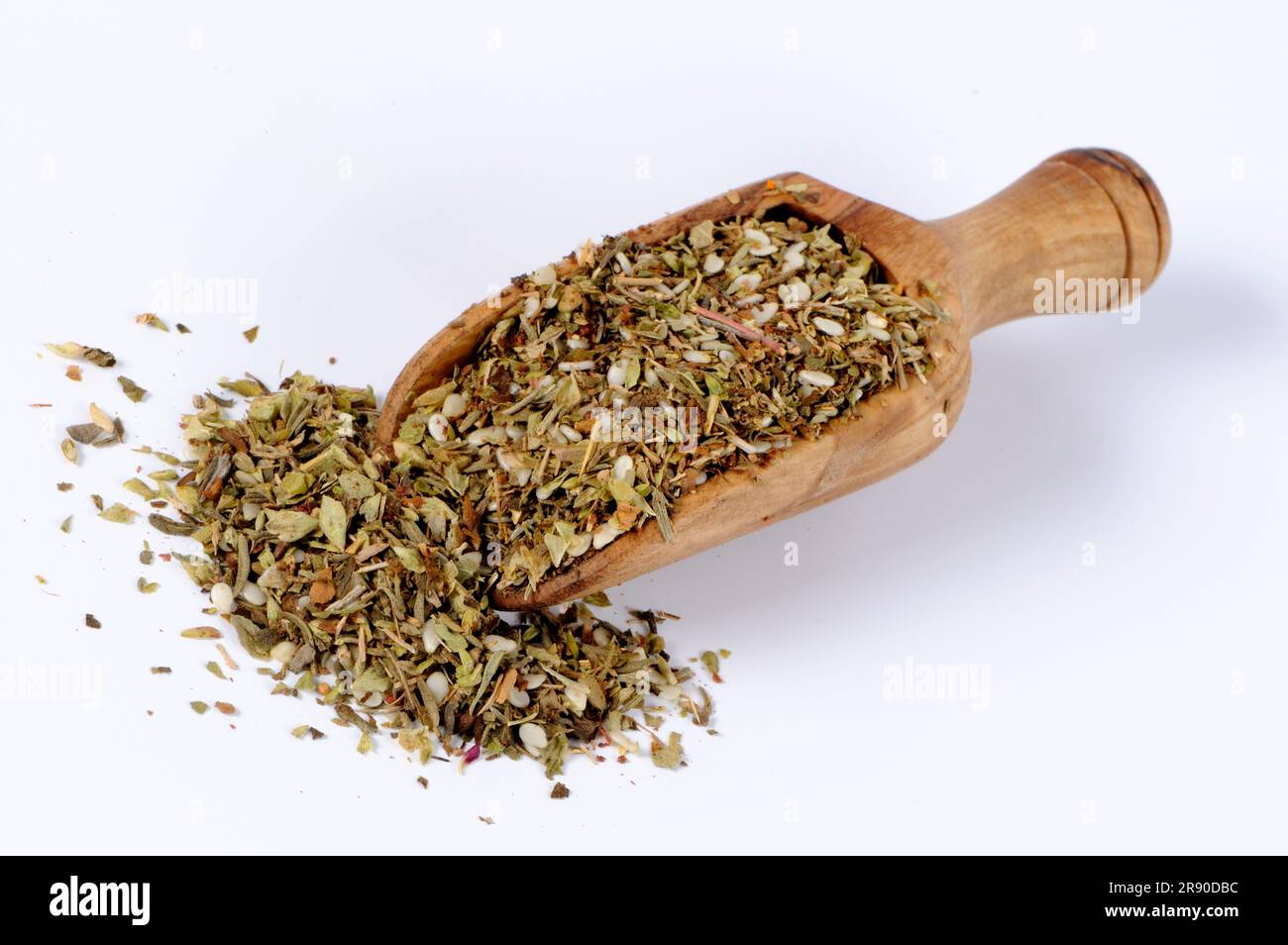 Zahtar, Arabic spice mixture with sesame seeds, sumac fruits, thyme