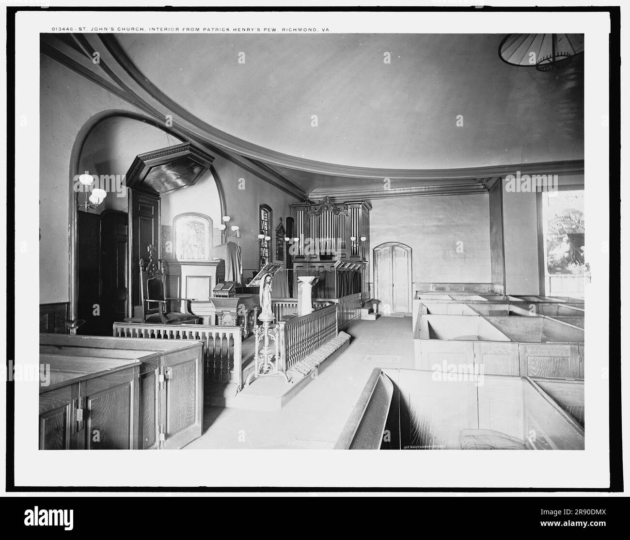 St. John's Church, interior, from Patrick Henry's pew, Richmond, Va