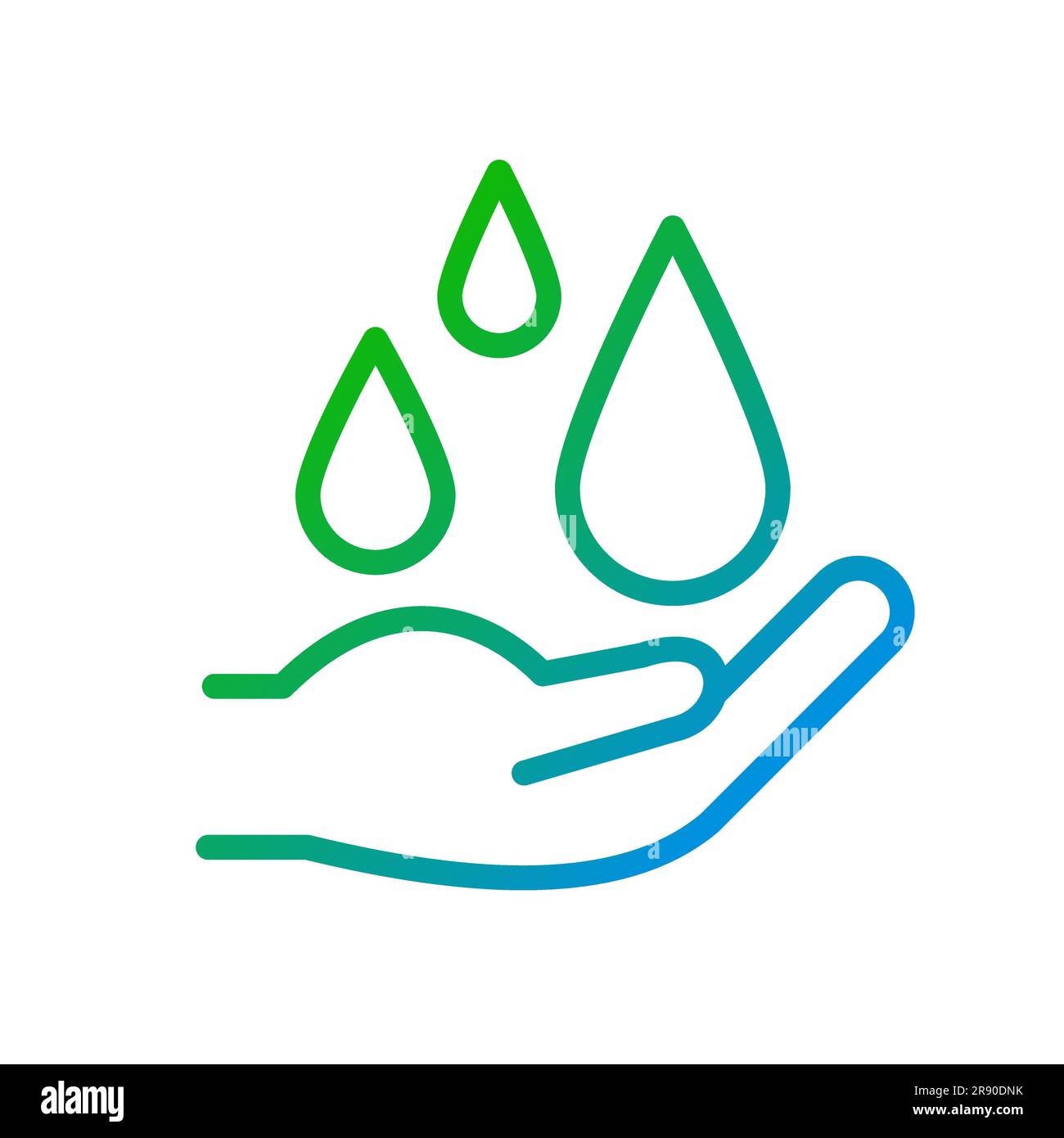 Water resources pixel perfect gradient linear vector icon Stock Vector