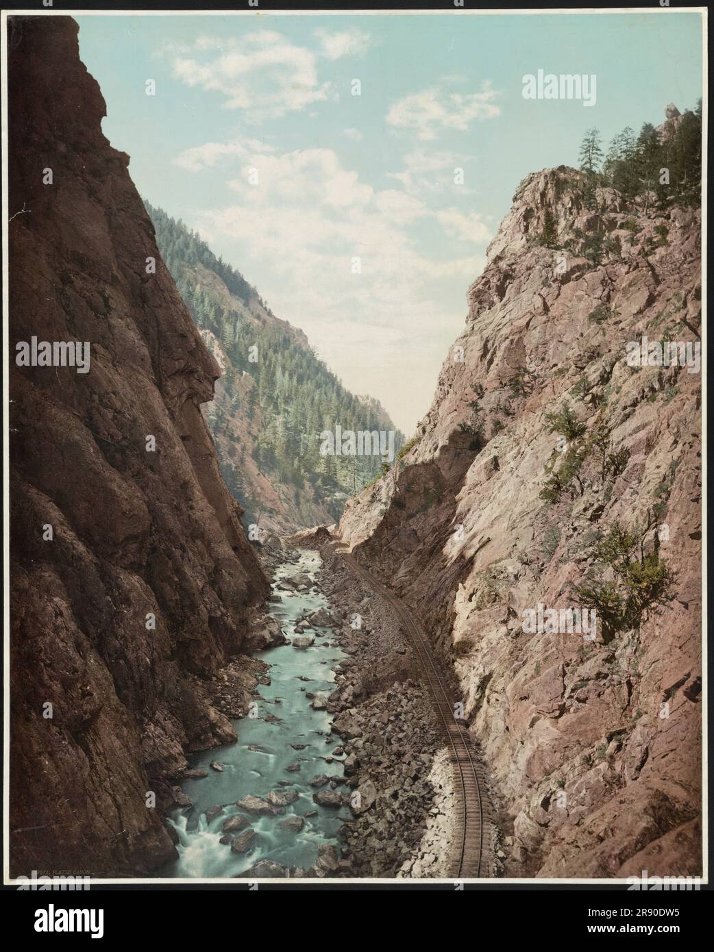 Platte Canon Colorado C1899 Stock Photo Alamy Platte canon colorado c1899 stock photo alamy