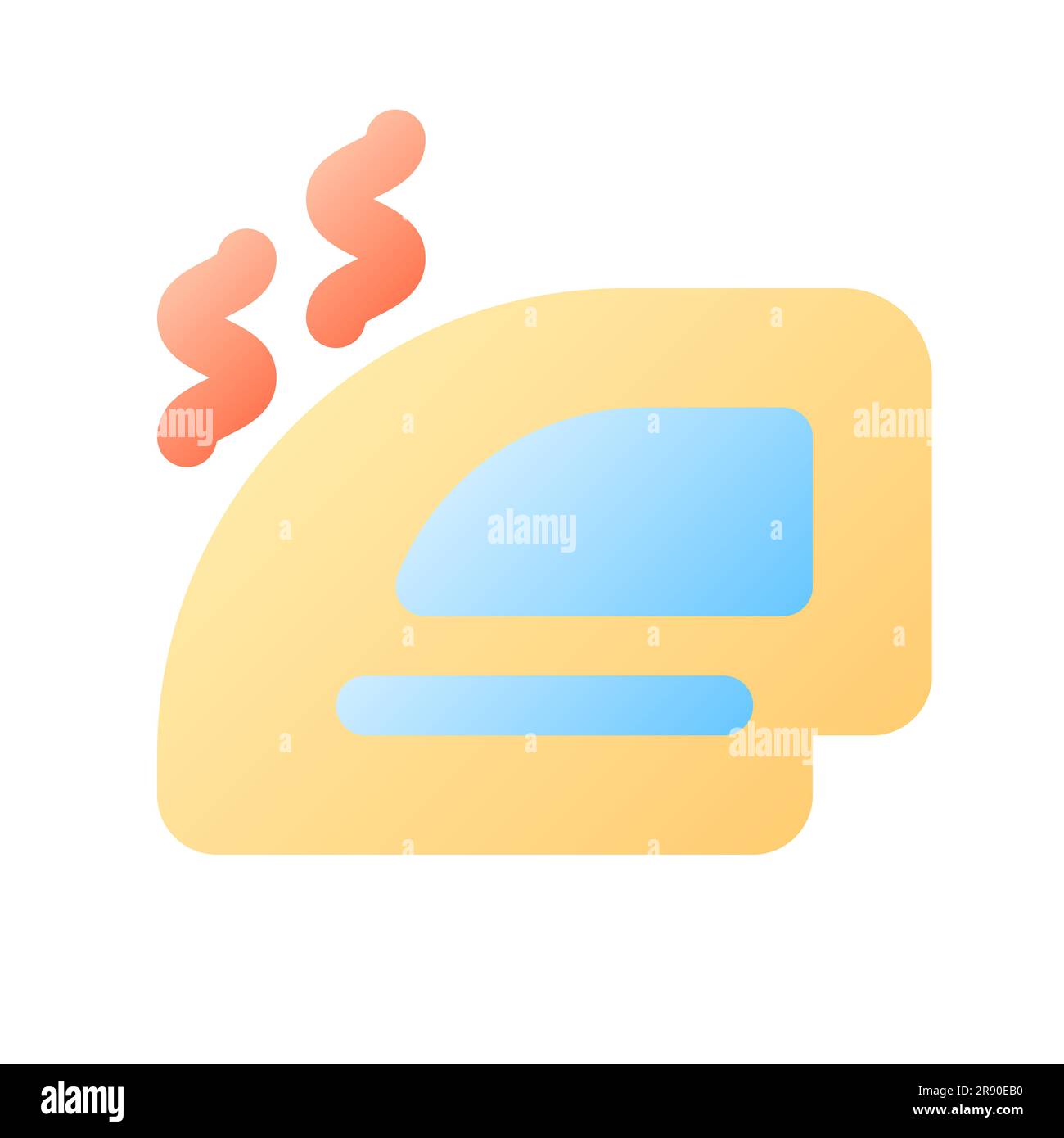 Clothes iron pixel perfect flat gradient color ui icon Stock Vector