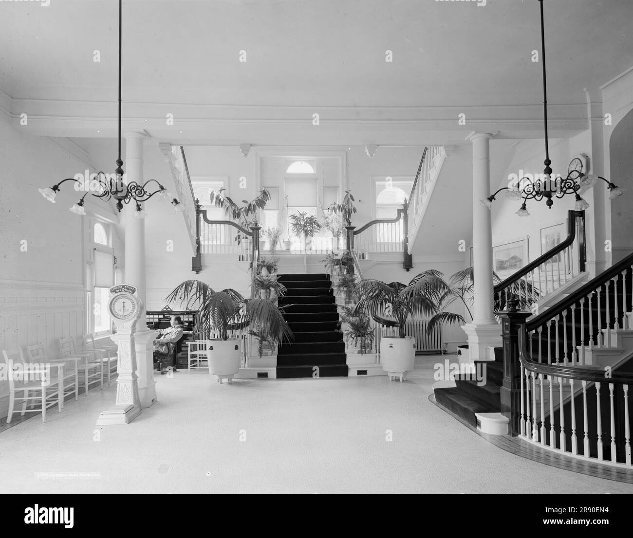 The Bath house foyer, Virginia Hot Springs, c.between 1910 and 1920 ...