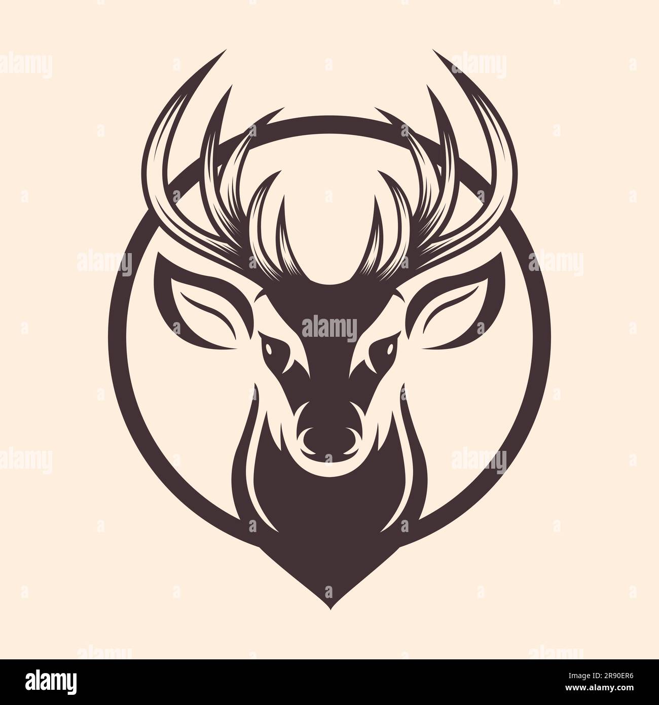 Deer Head Front View