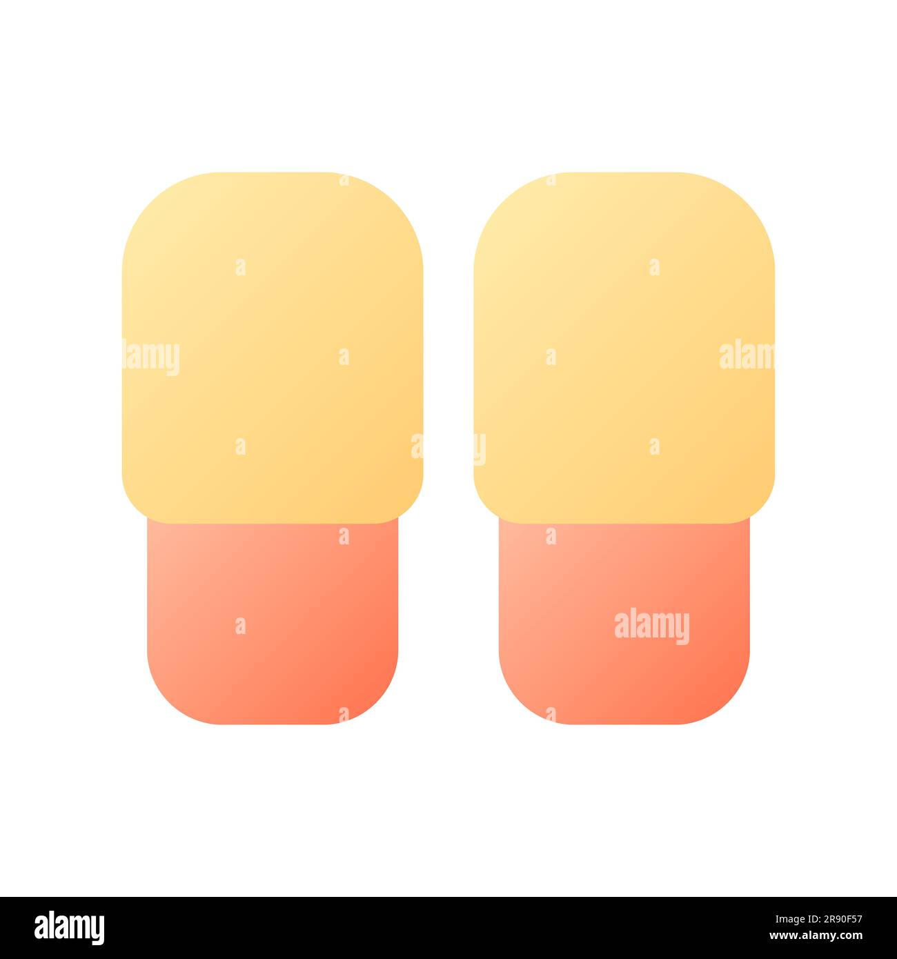 Slippers pixel perfect flat gradient color ui icon Stock Vector