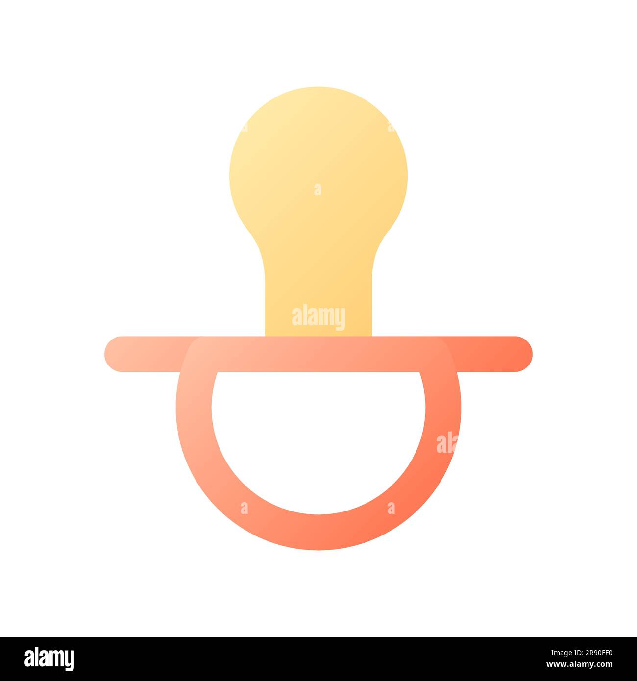 Babysitting pixel perfect flat gradient color ui icon Stock Vector