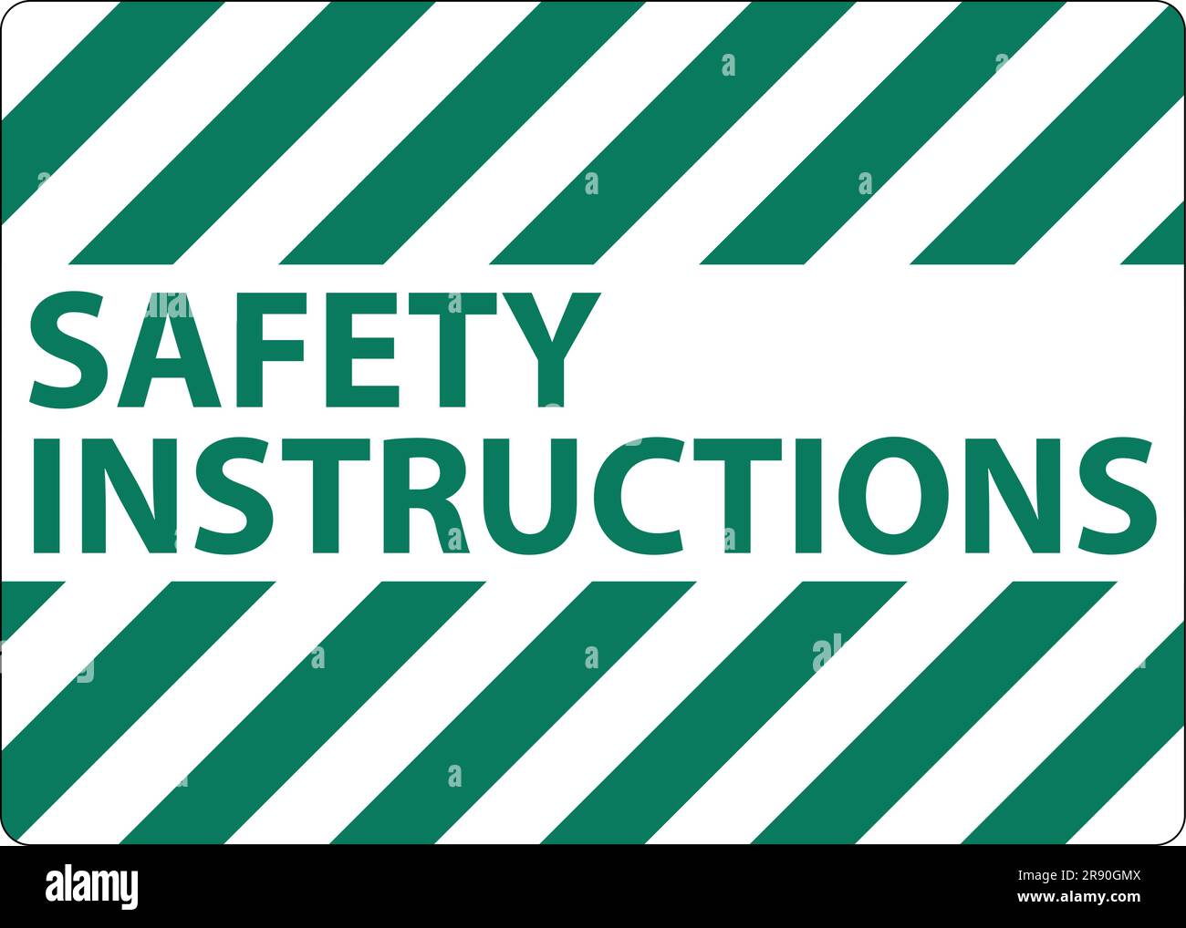 Safety instructions Sign On White Background Stock Vector Image & Art ...